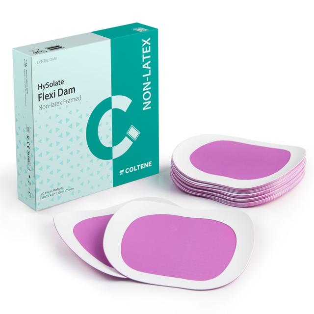 Flexi Dam non-latex med ramme, 20 stk