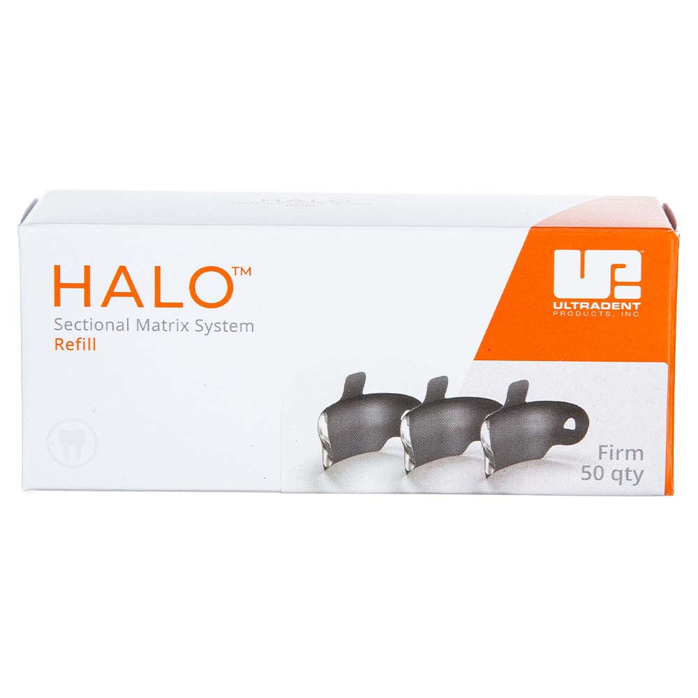 Halo Firm Nonstick matricer 7,5mm, sorte, 50 stk.