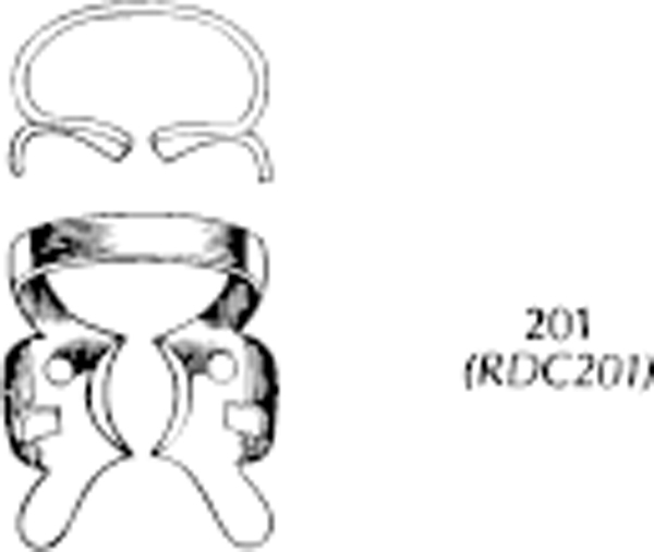 Hu-Friedy kofferdamklamme RDCM 201