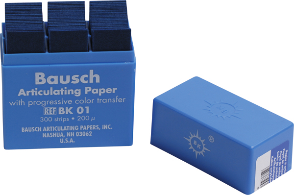 Bausch artikulationspapir BK-01 blå, 300 stk.