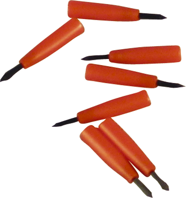 TopDent penselhoveder røde xfine, 100 stk.