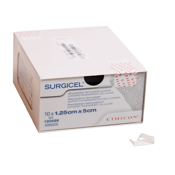 Surgicel Hæmostatica 1,25 x 5 cm, 10 stk.