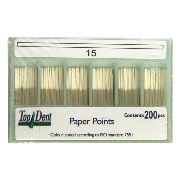 TopDent paperpoints nr. 15, 200 stk.