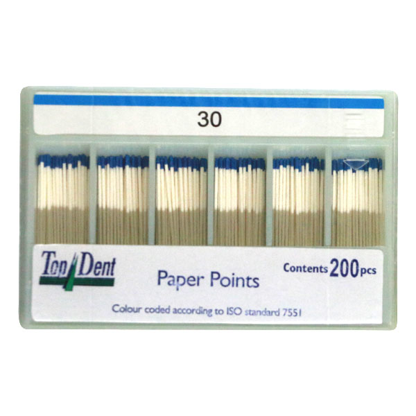 TopDent paperpoints nr. 30, 200 stk.