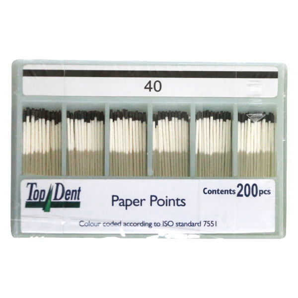 TopDent paperpoints nr. 40, 200 stk.