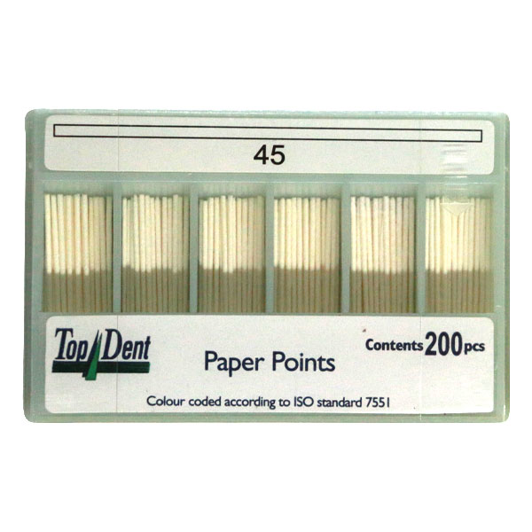 TopDent paperpoints nr. 45, 200 stk.