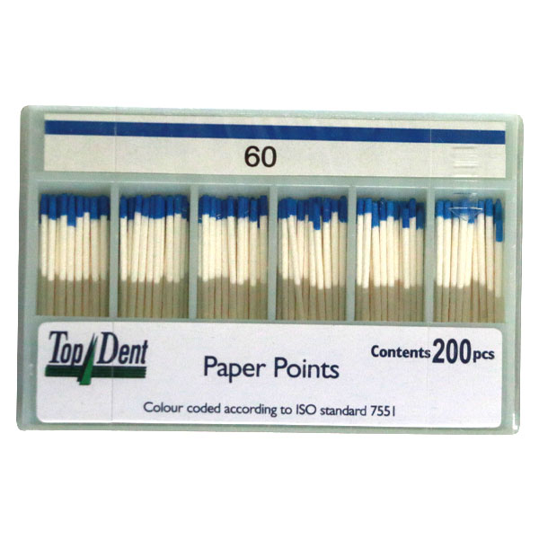 TopDent paperpoints nr. 60, 200 stk.