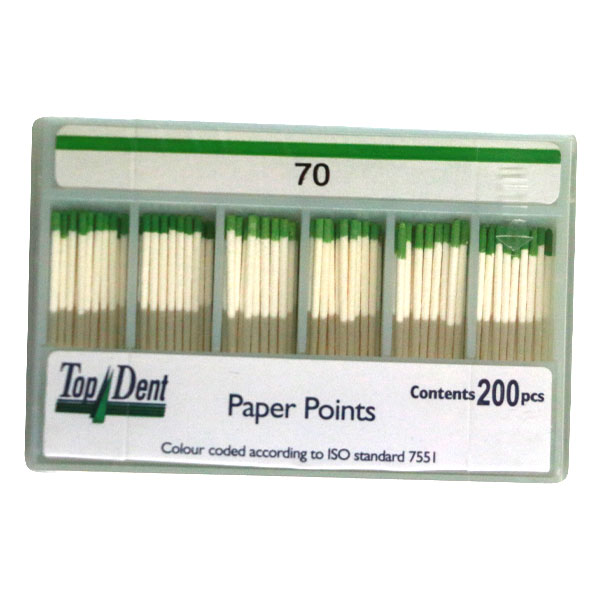 TopDent paperpoints nr. 70, 200 stk.