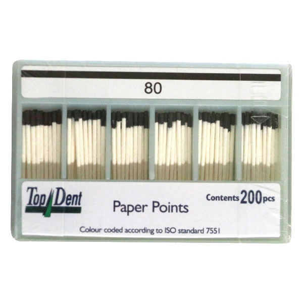 TopDent paperpoints nr. 80, 200 stk.