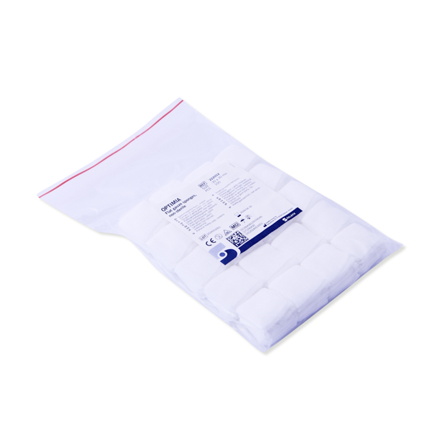 Optimia gazetamponer usterile, flade, 30 x 30 mm 100 stk.
