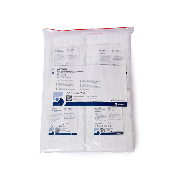 Optimia gazetamponer usterile, flade, 30 x 30 mm 1000 stk.