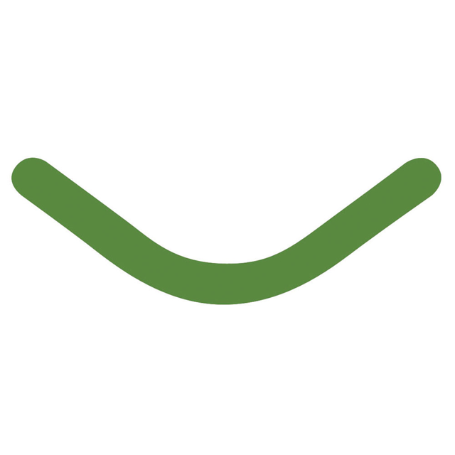 Slick Bands Right-Curve matricer, grøn, 50 stk