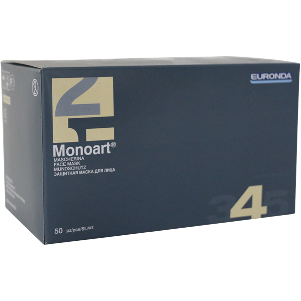 Monoart mundbind type IIR, blå, 50 stk.