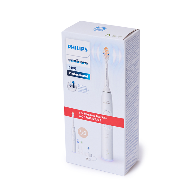 Philips Sonicare eltandbørste 6100 hvid, Trial