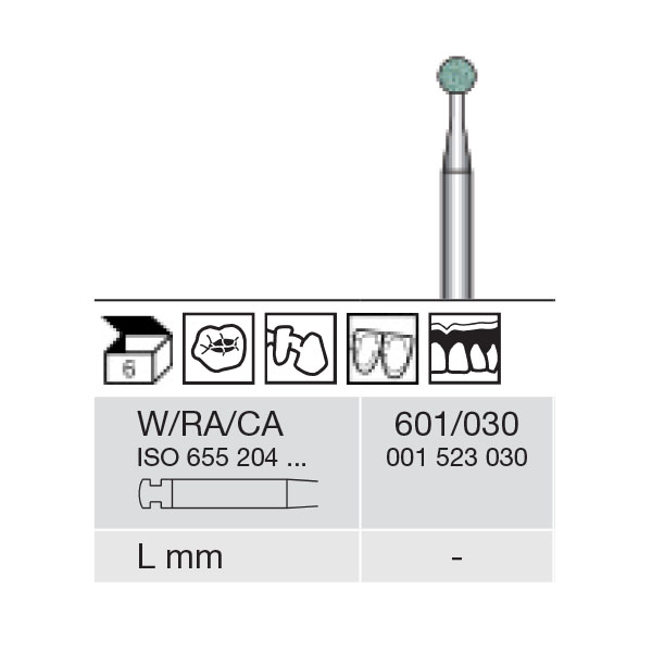 Busch slibesten grønne RA 601/030, 6 stk.