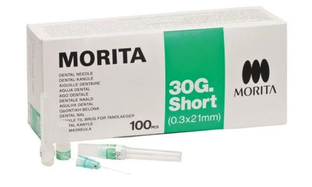 Morita kanyler 30G short, 0,3 x 21 mm, 100 stk.