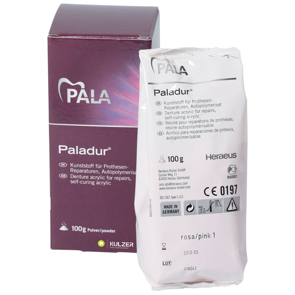 Paladur pulver, rosa, 100 g