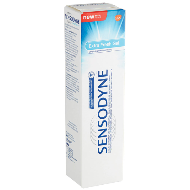Sensodyne tandpasta Ekstra Fresh, 12 x 75 ml