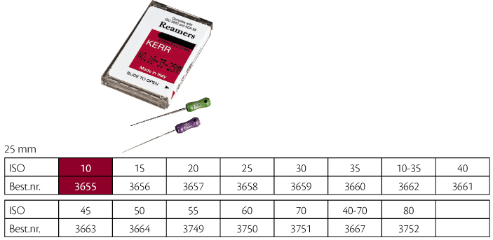 Kerr udvidere 25 mm nr. 10, 6 stk.