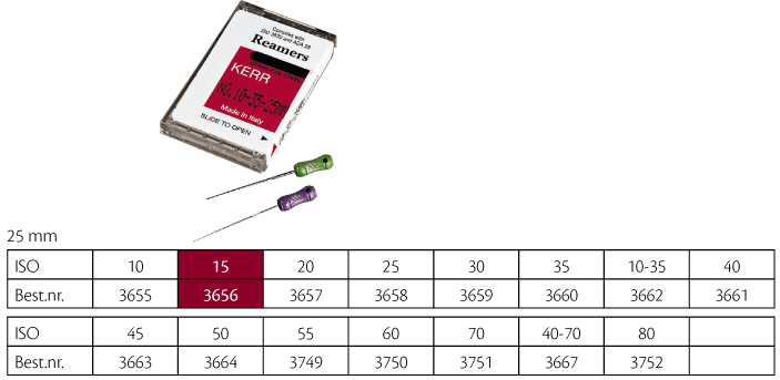 Kerr udvidere 25 mm nr. 15, 6 stk.