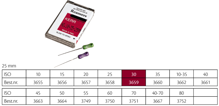 Kerr udvidere 25 mm nr. 30, 6 stk.