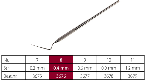 Hu-Friedy rodstopper nr. 8