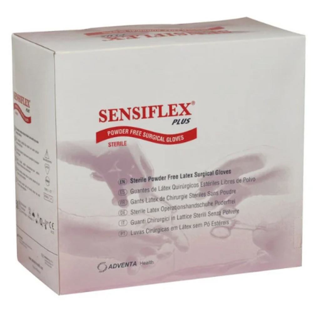 Sensiflex Plus latex handsker sterile PF str. 6, 50 par