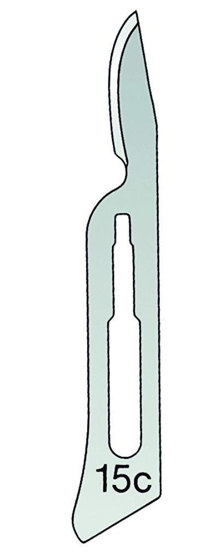 GIMA skalpelblade sterile nr. 15c, 100 stk.
