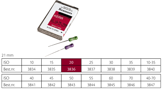 Kerr udvidere 21 mm nr. 20, 6 stk.