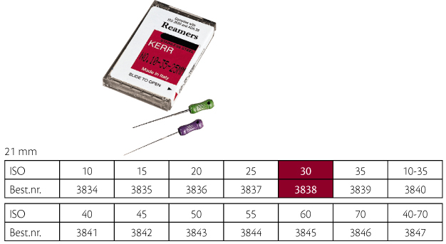 Kerr udvidere 21 mm nr. 30, 6 stk.