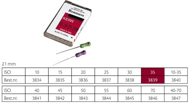 Kerr udvidere 21 mm nr. 35, 6 stk.