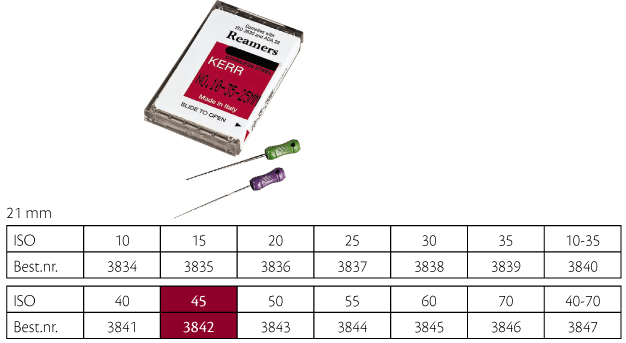Kerr udvidere 21 mm nr. 45, 6 stk.