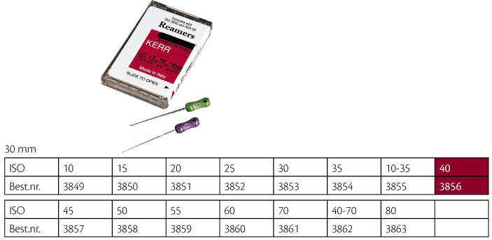 Kerr udvidere 30 mm nr. 40, 6 stk.