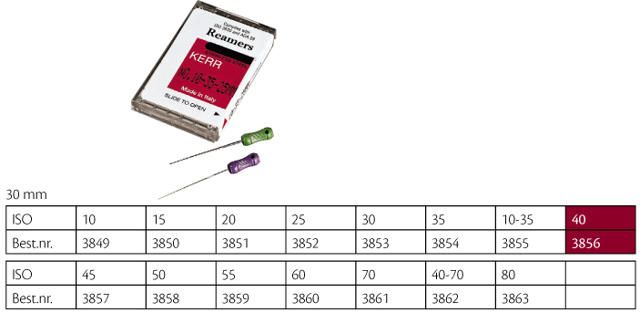 Kerr udvidere 30 mm nr. 40, 6 stk.