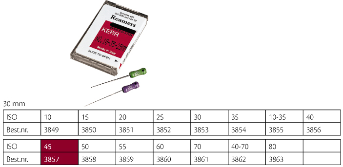 Kerr udvidere 30 mm nr. 45, 6 stk.