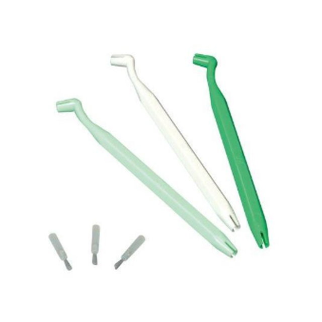 Penselsæt, 3 skafter og 2 x 60 stk. penselhoveder