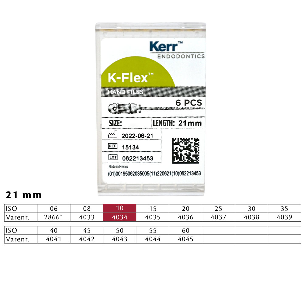 K-Flex file 21 mm nr. 10, 6 stk.