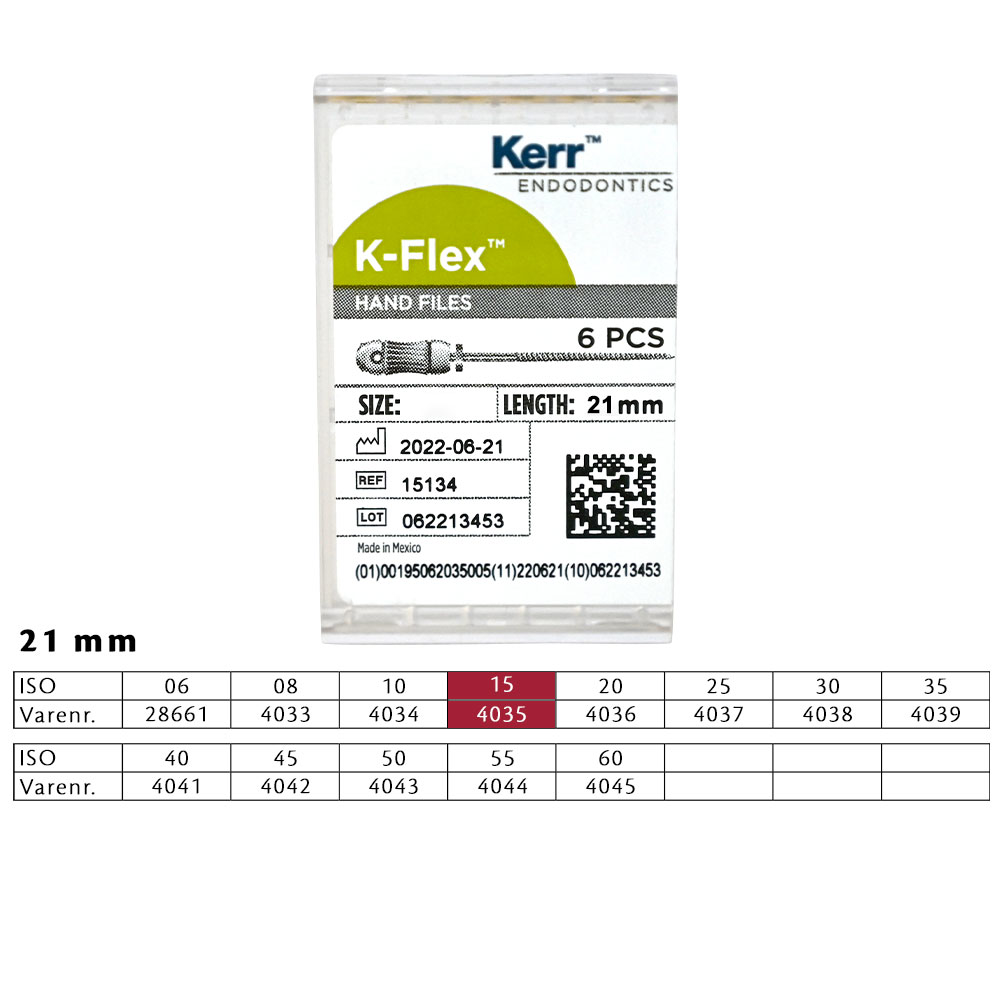 K-Flex file 21 mm nr. 15, 6 stk.