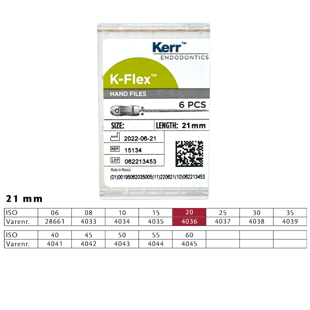 K-Flex file 21 mm nr. 20, 6 stk.