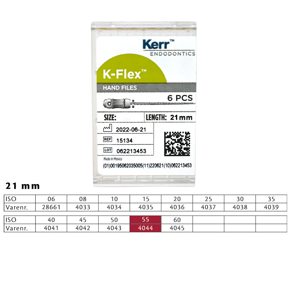K-Flex file 21 mm nr. 55, 6 stk.