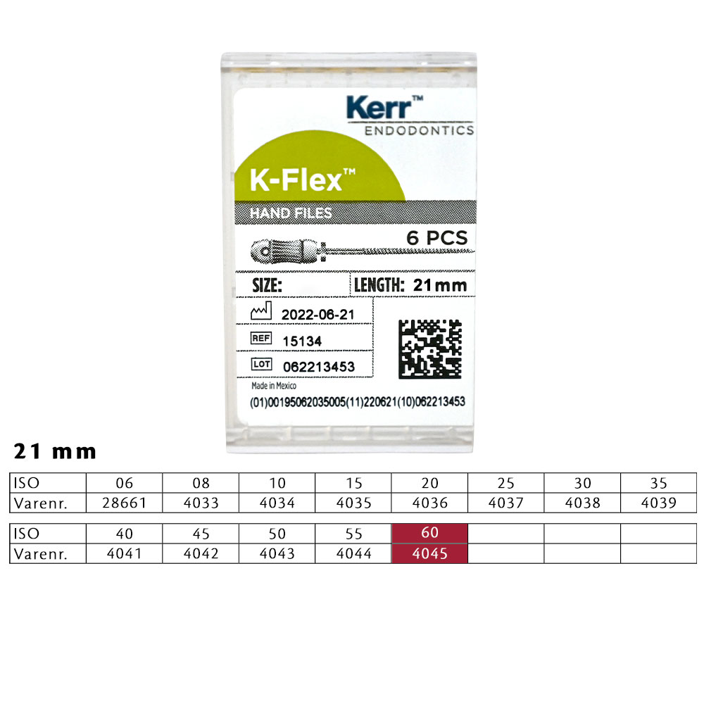 K-Flex file 21 mm nr. 60, 6 stk.