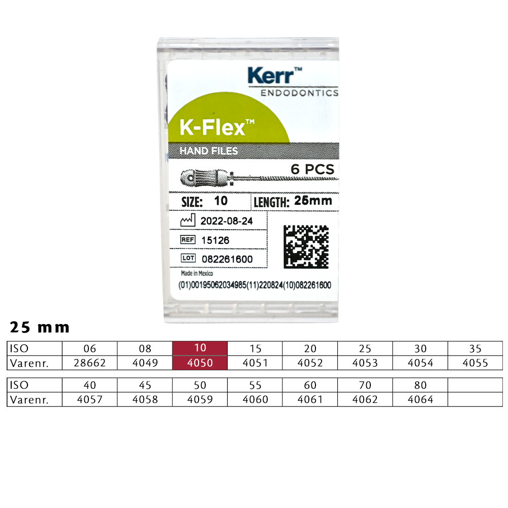 K-Flex file 25 mm nr. 10, 6 stk.
