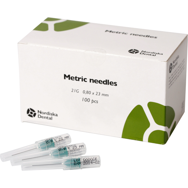 Appliceringskanyler 0,8 x 23 mm, 100 stk.