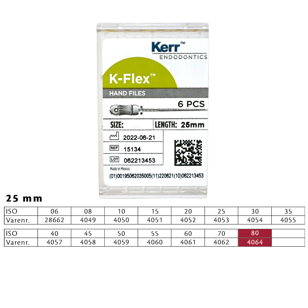 K-Flex file 25 mm nr. 80, 6 stk.