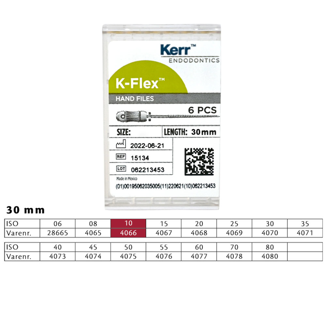 K-Flex file 30 mm nr. 10, 6 stk.