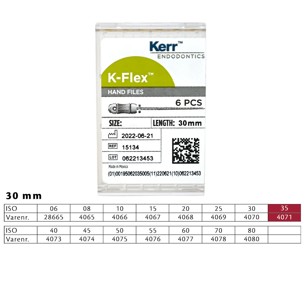 K-Flex file 30 mm nr. 35, 6 stk.