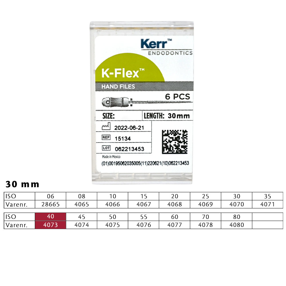 K-Flex file 30 mm nr. 40, 6 stk.