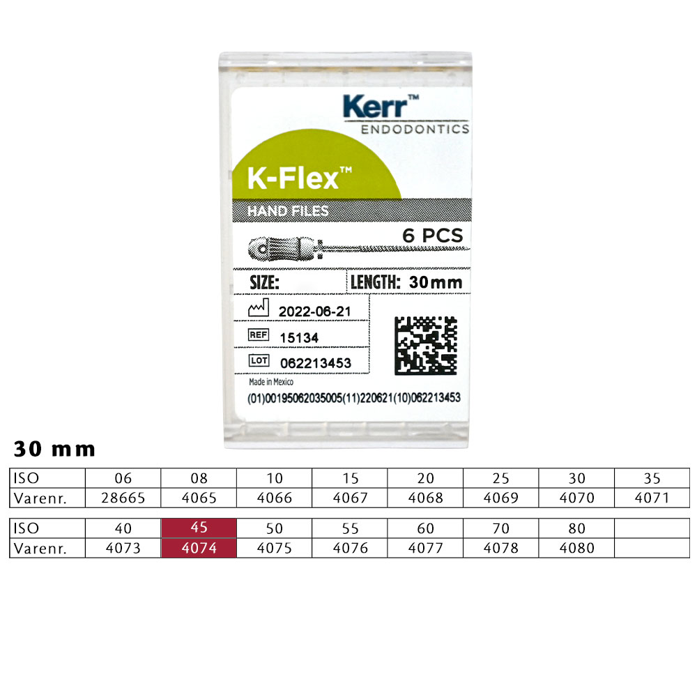 K-Flex file 30 mm nr. 45, 6 stk.