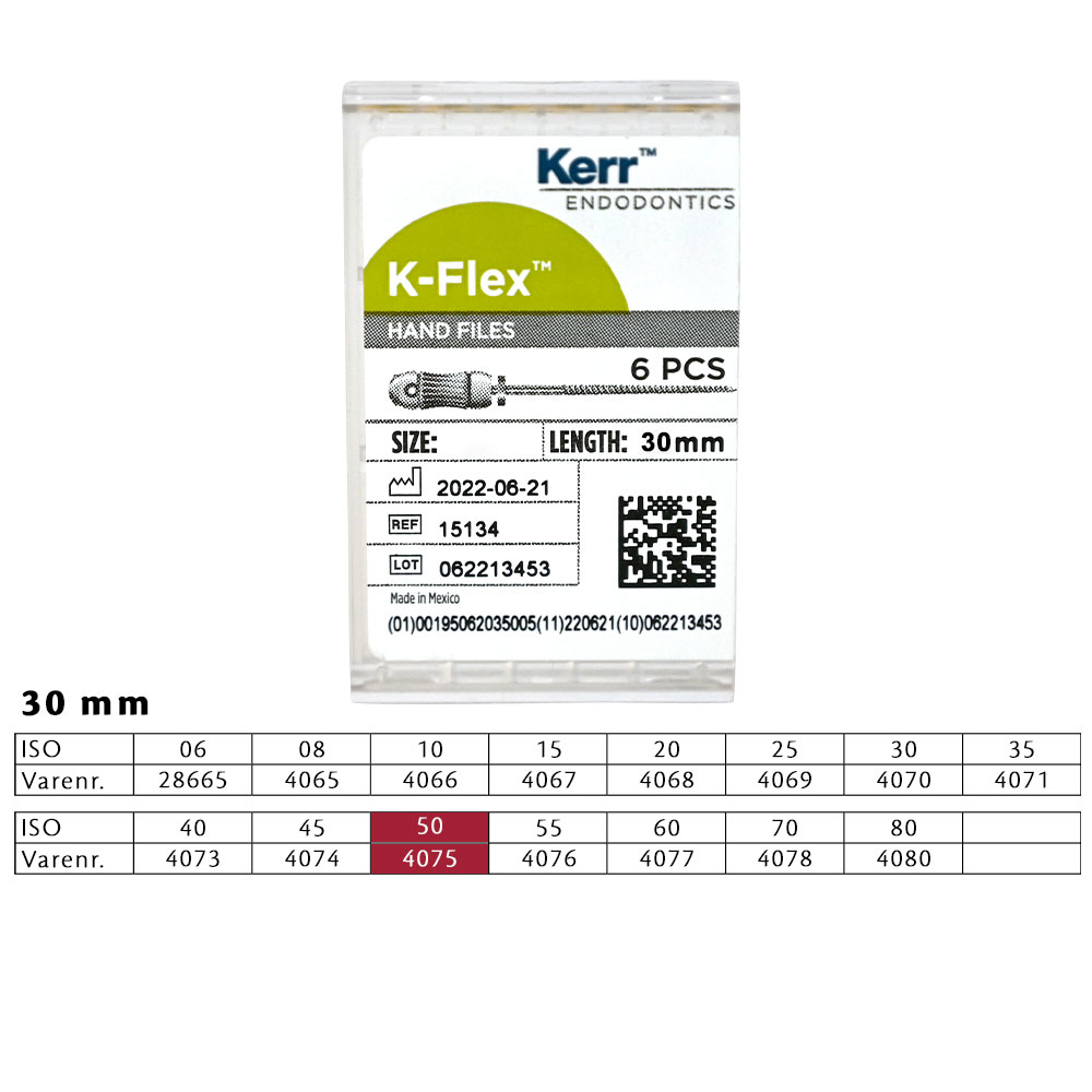 K-Flex file 30 mm nr. 50, 6 stk.
