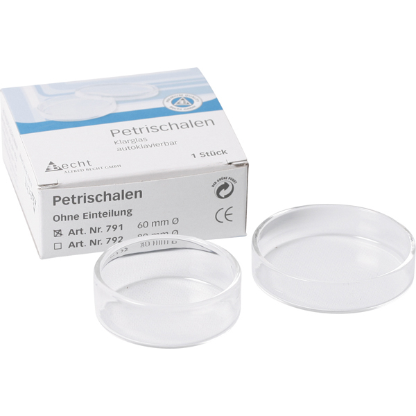 Petriskål uden inddeling 60 x 23 mm